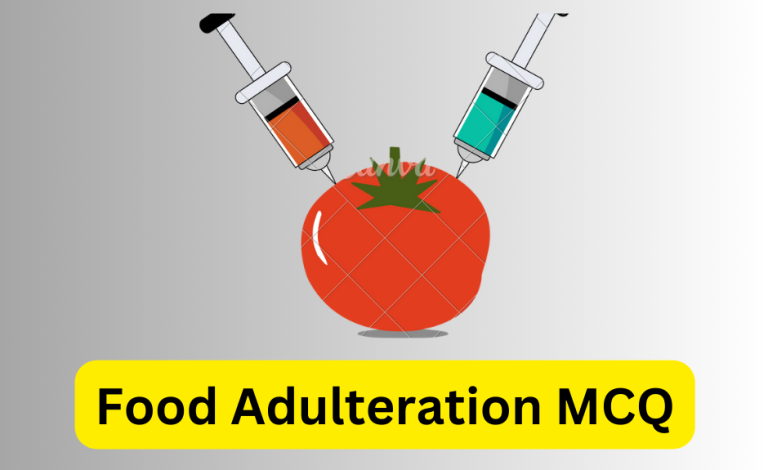 Food Adulteration MCQ