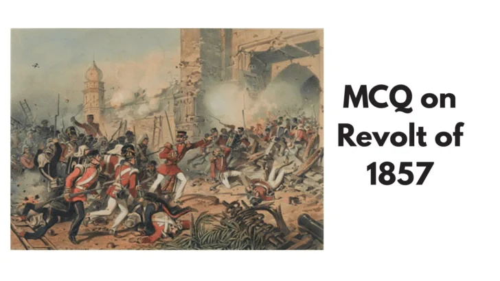 MCQ on Revolt of 1857