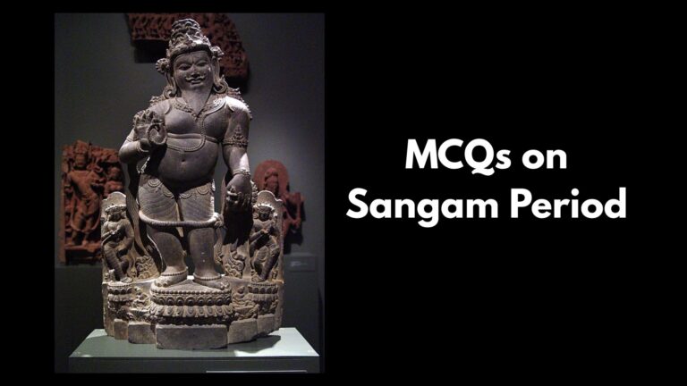 MCQs on Sangam Period