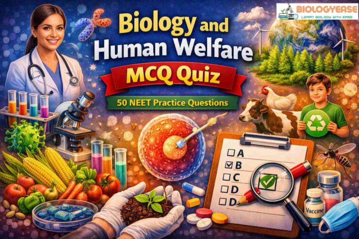 biology and human welfare mcq quiz