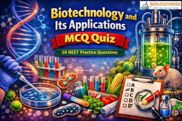 biotechnology and its applications mcq quiz